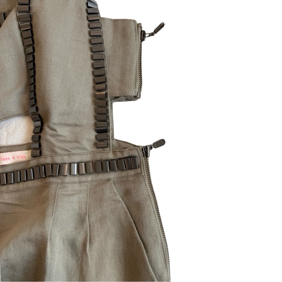Sass & Bide Embellished Linen Cut Out Mini Dress - Picture 7 of 12